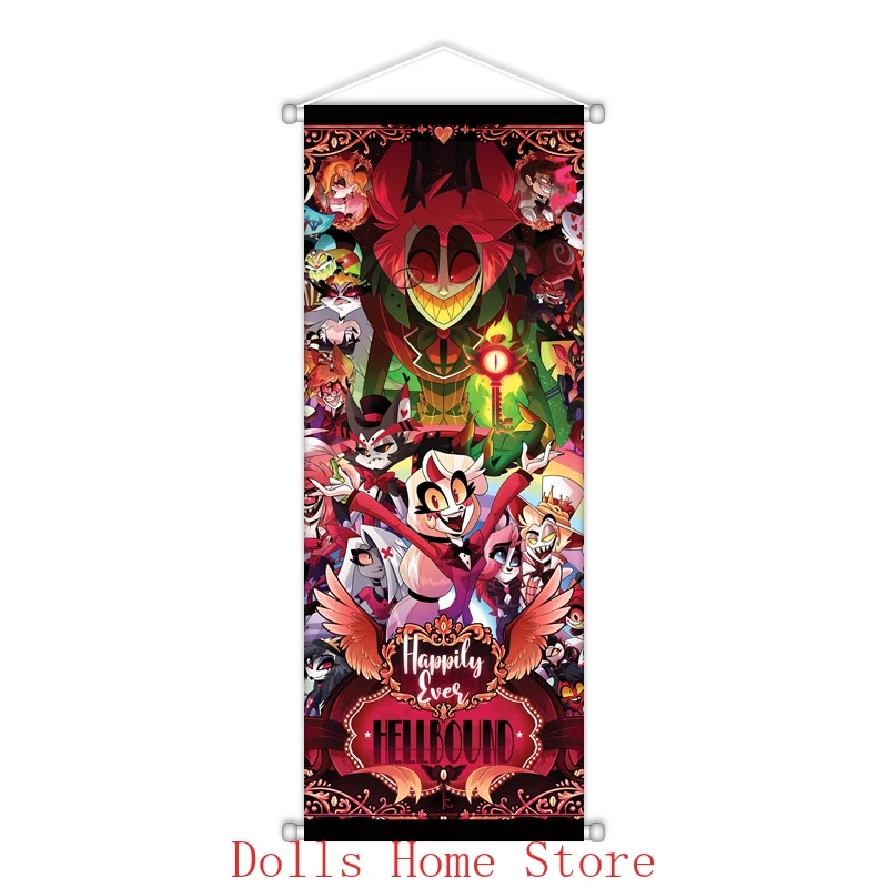 Anime Scroll Canvas Wall Hanging Painting Home Picture Anime Poster Wall Art HD Room Decoration 75X28cm gallery 1