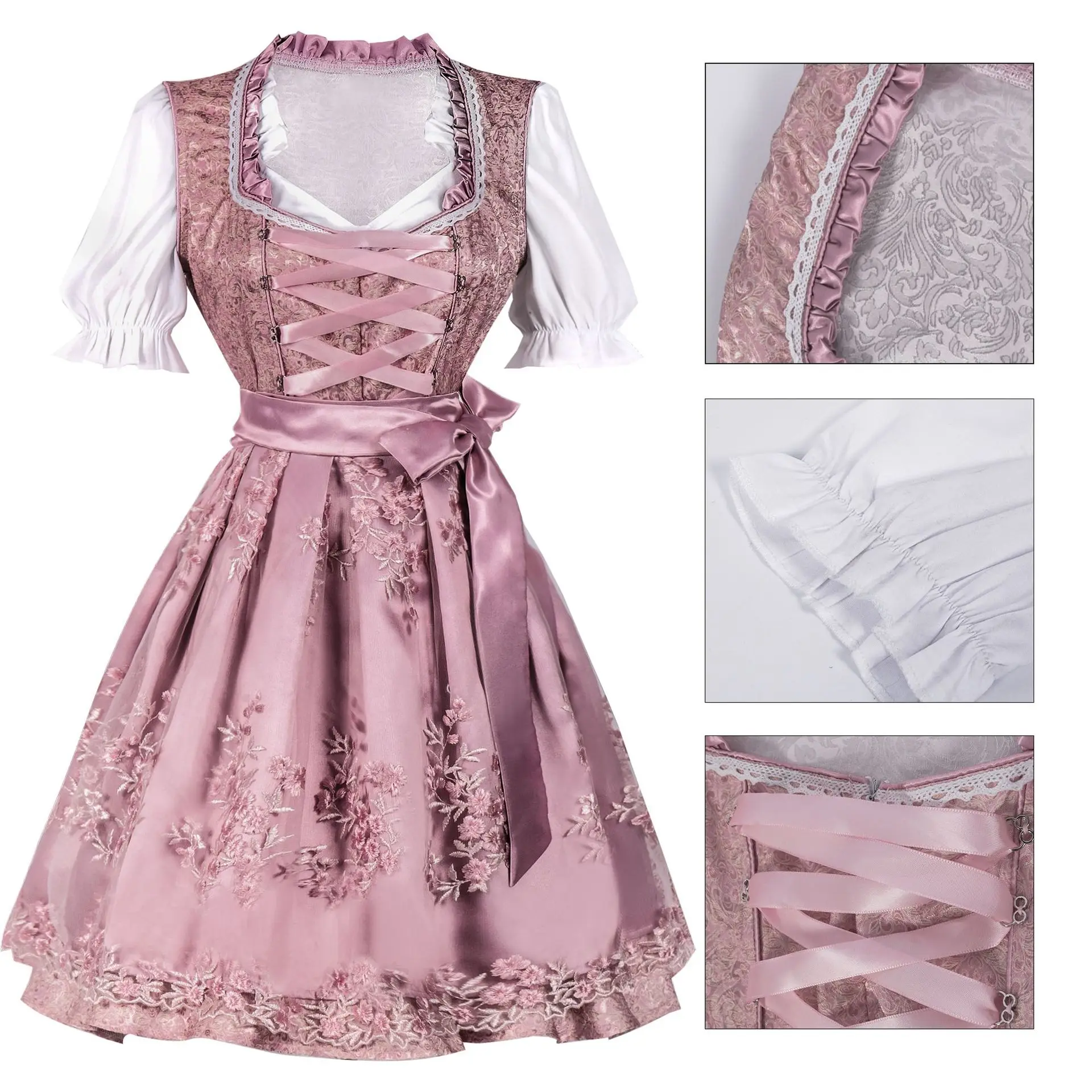 

Halloween German Beer Skirt Beer Girl Cosplay Dress Maid Costume Beer Women Skirt