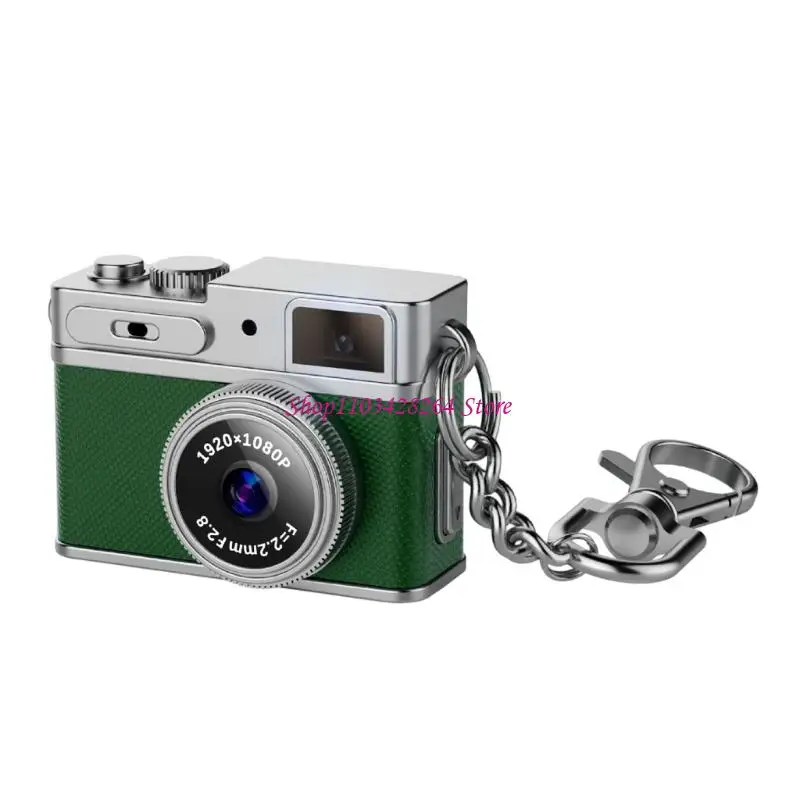  Retro Camera Keychain 1080P Toy Camera Video Recorder Built in Battery 180mA