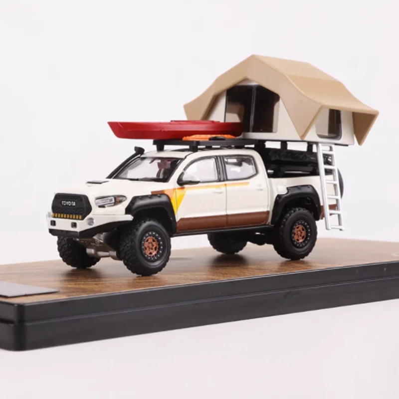 

GCD масштаб 1:64 TYT Tacoma внедорожная версия для кемпинга, имитация сплава, модель автомобиля, статическая коллекция, украшенные праздничные подарки