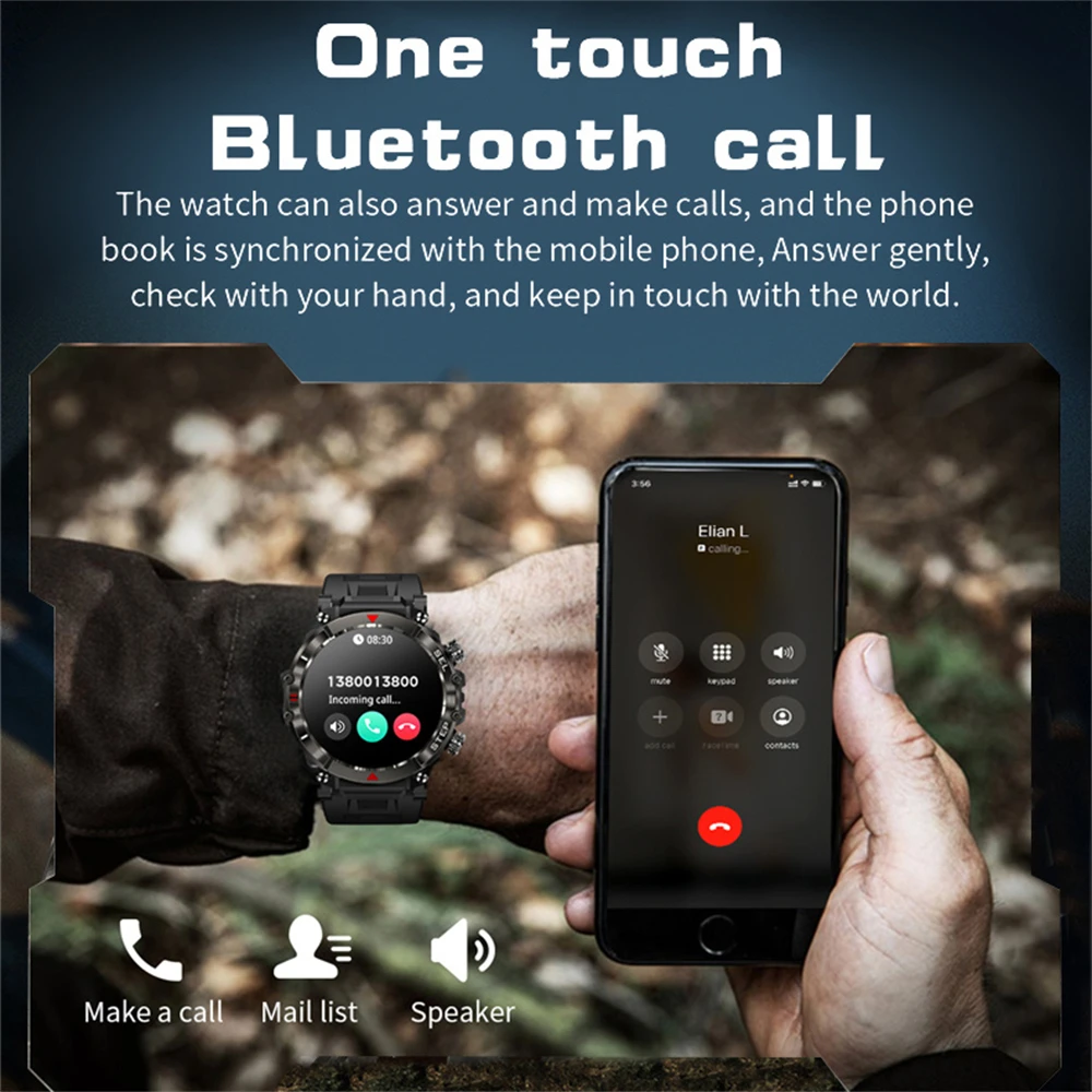 2023 New Bluetooth Call Smartwatch Men 1.39inch HD Screen Waterproof Health Monitor 100+Sport Mode Outdoor Smart Watch Men Women