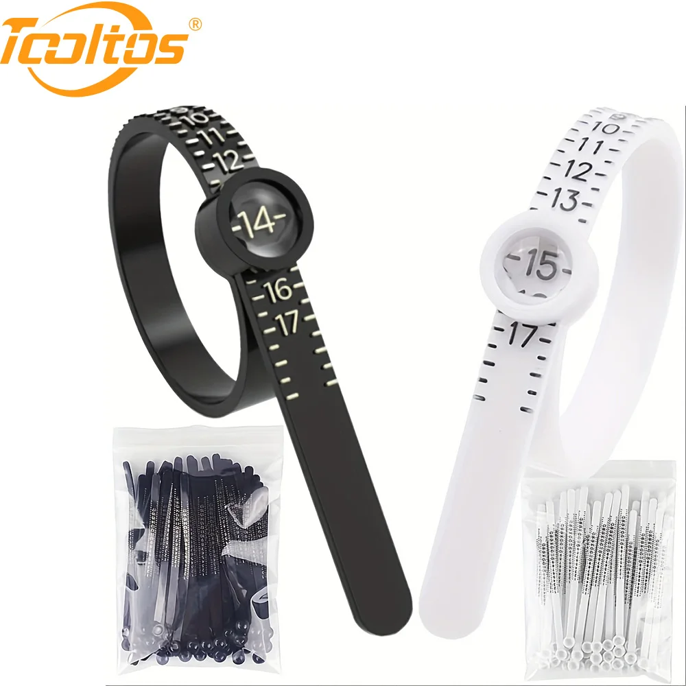 

Набор для измерения размера кольца TOOLTOOS: многоразовый измеритель размера пальца для ювелирных изделий