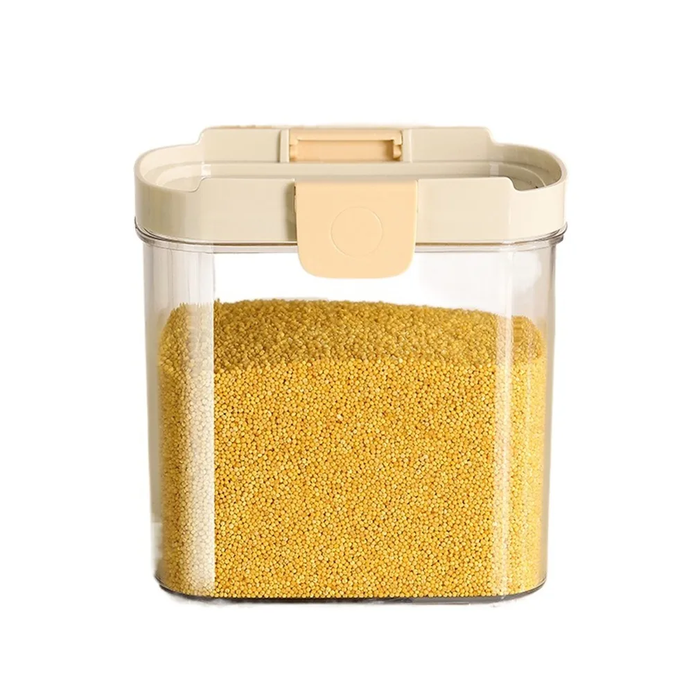 

Plastic Grain Storage Box Transparent Sealed Coffee Bean Storage Container with Lid Fresh-keeping Food Storage Box Kitchen