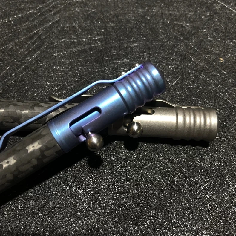 

EDC Titanium Alloy+Carbon Fiber Tactical Pen Multi functional Outdoor Tool Writing Pen Signature Pen High end Fashion Gift