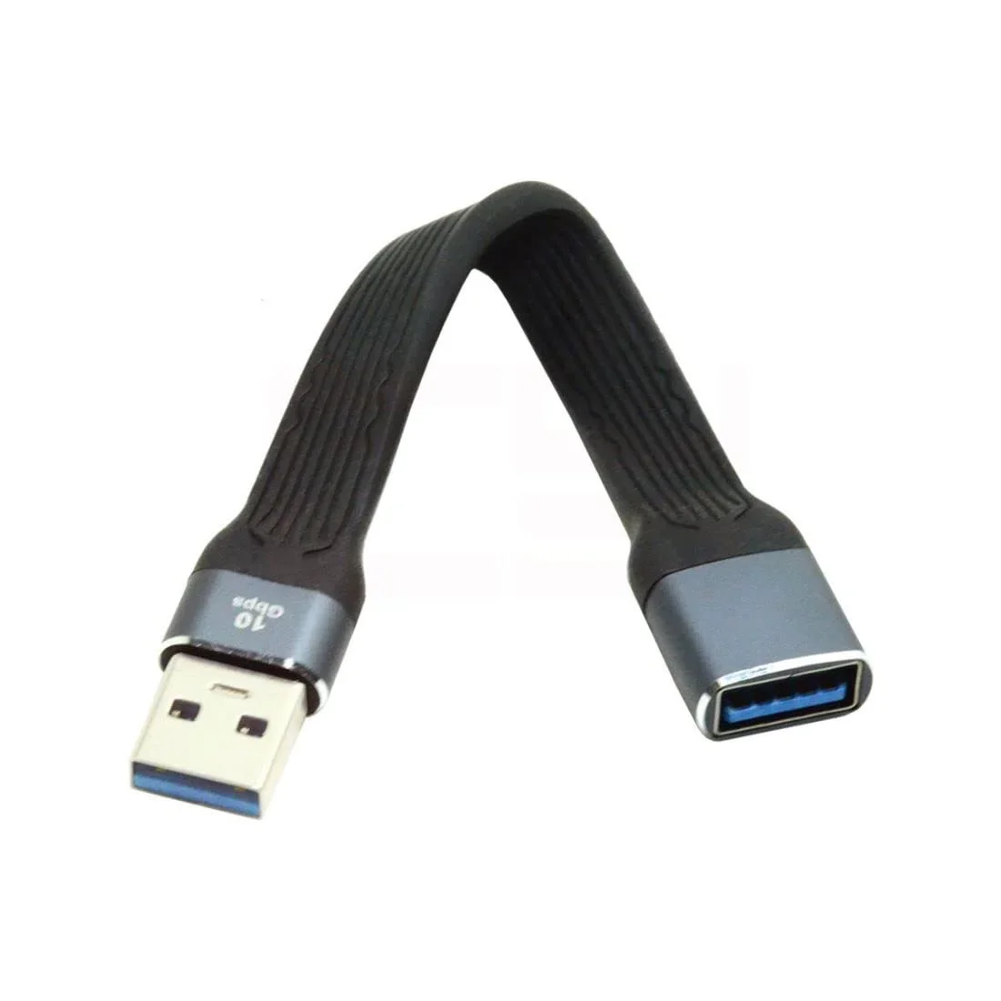USB 3.0 Extension Cable 13cm Type A Male to Female FPC Flexible Flat Short Cord Fast Speed for PC Printer U-disk VR PlayStation