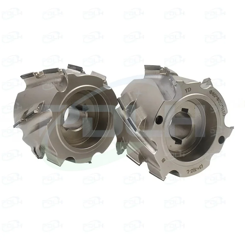 1 Pair (L+R) 80X20XH50mm 15T PCD Pre Milling Cutter Diamond  Trimming for KDT Nanxing HOMAG Wood Edge Banding Machine