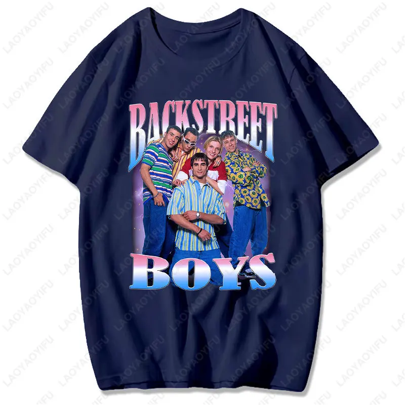 Backstreet Boys Millennium Tour Musik Vintage T-Shirt Männer Frauen Hipster Beliebte Tops Sommer Mode Streetwear Unisex T-Shirts Geschenk – Detail 7