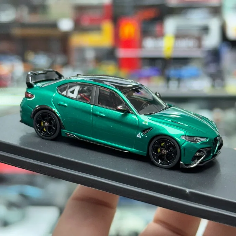 모터 갤러리 다이캐스트 1/64 스케일 알파 로메오 GTAM 합금 모델 자동차 놀이용 차량 소장용 장난감 소년용 오리지널 박스