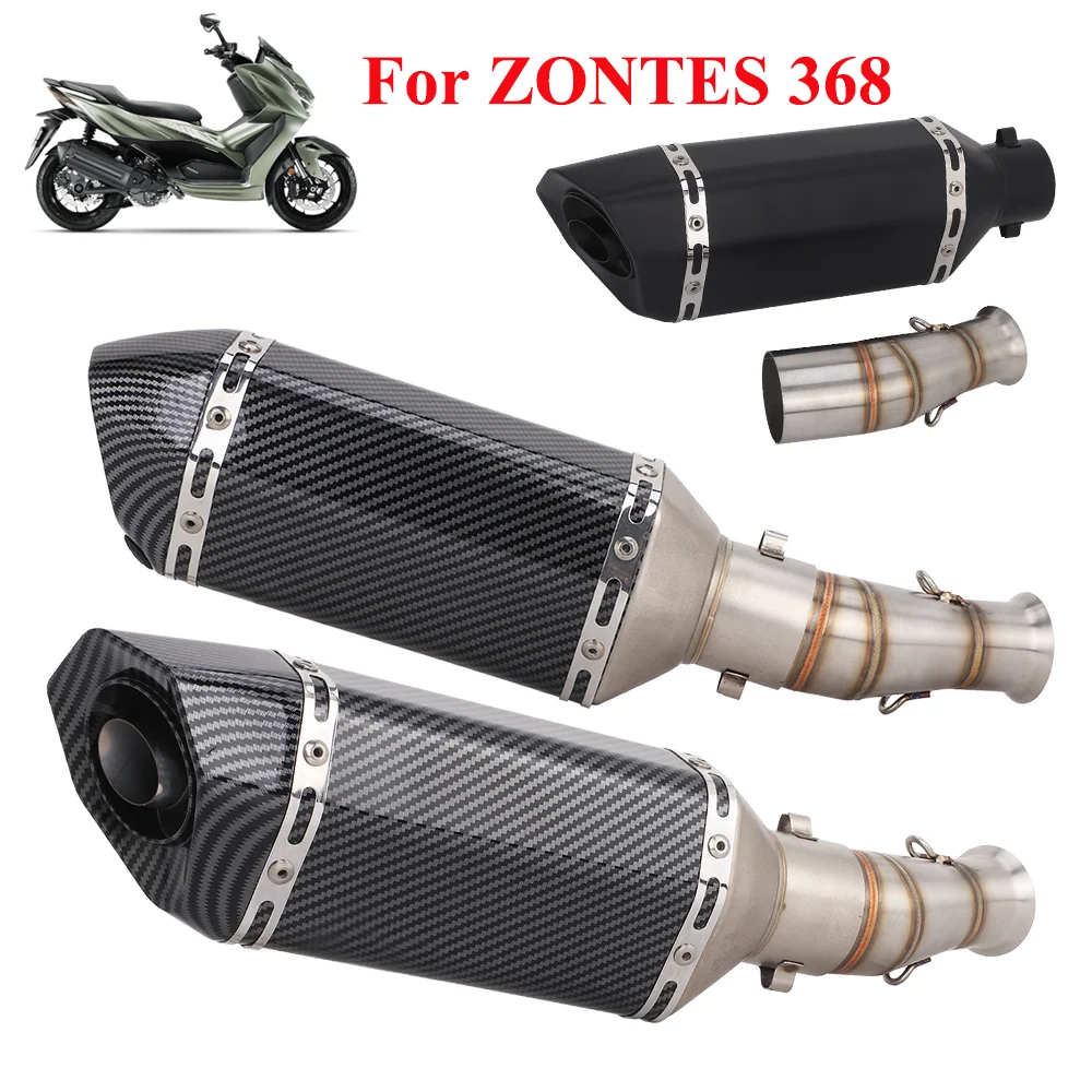 

Exhaust Mid Pipe System For Zontes 368G 368E 368D 368K 368M Exhaust Slip On Escape Muffler Pipe Middle Link Pipe 368D Exhaust