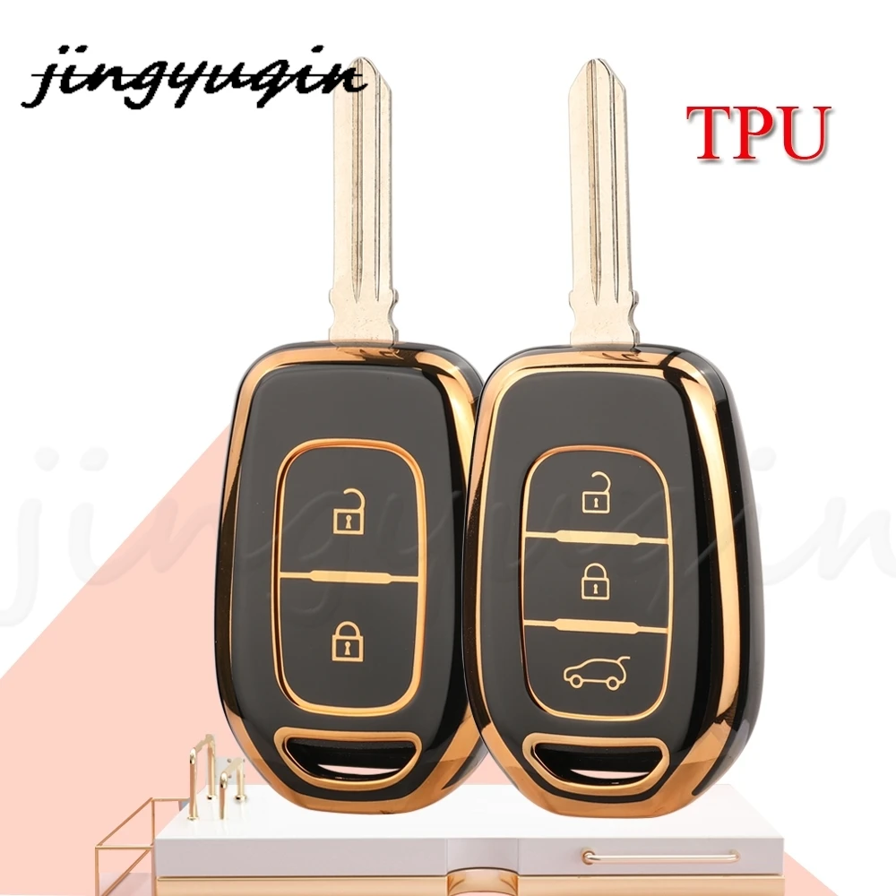 

JYQ NEW TPU Auto Remote Key Shell Case Cover For Renault Kwid Traffic Symbol for Dacia Sandero Logan Duster Car Accessories