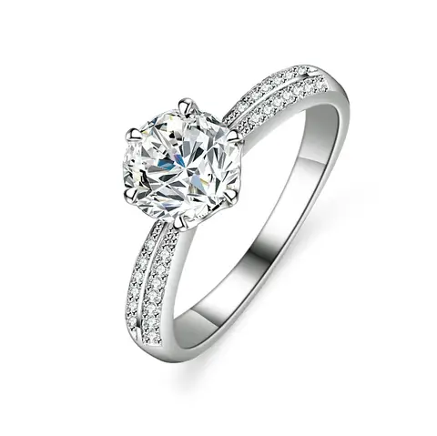 1ct Moissanite Half Dominance Ring PT950 Platinum Minimalist Dominant Style Platinum Band Perfect Stacking Piece