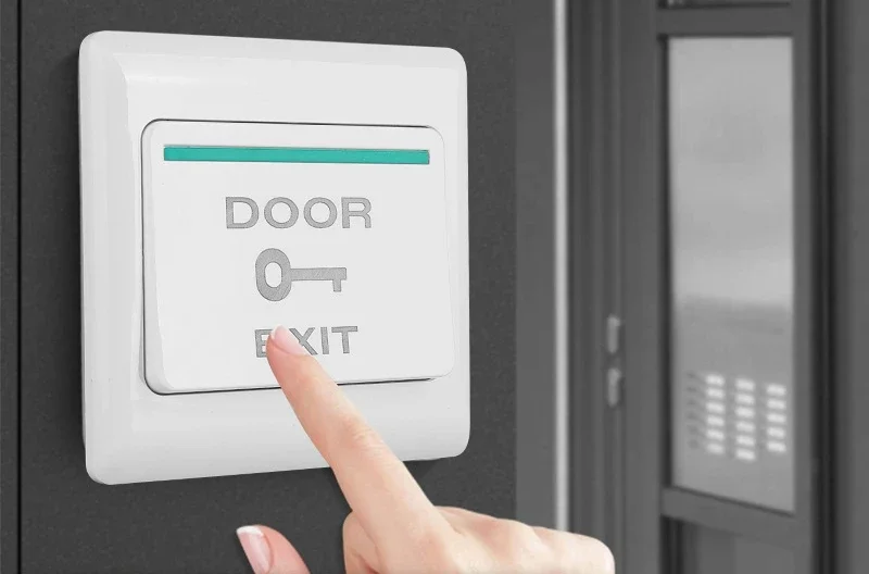 Door access control EXIT button automatically restroration push release for access system nomal open signal