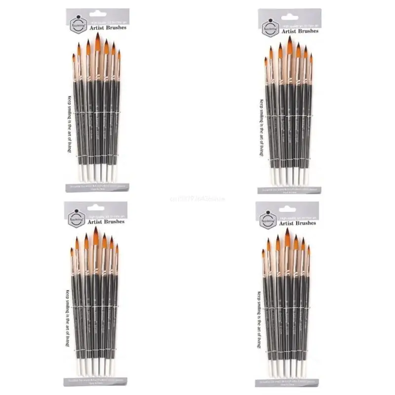 Paint Brush Set,Acrylic Paint Brushes for Acrylic,Oil,Watercolor,7 Brush Sizes Dropship