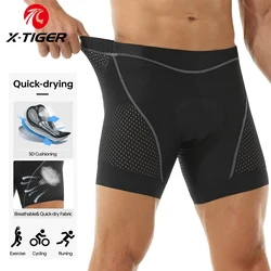 X-TIGER Men's Cycling Underwear with 5D Gel Cushioned MTB Boxer Cycling Shorts Road Cycling Underwear Cycling Equipment