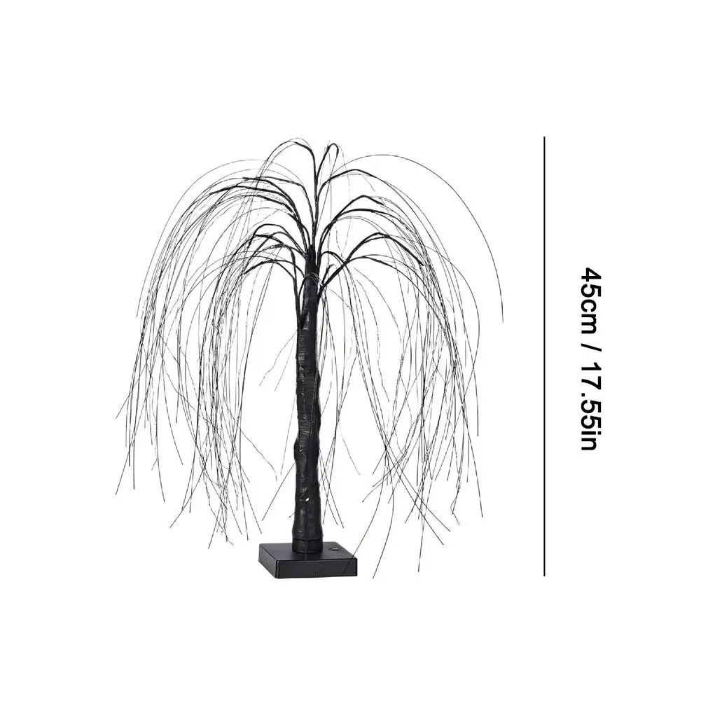 LED Willow Christmas Tree Christmas Decorative Lights Ambient Lights Artificial Lighted Tabletop Tree for Holiday Home Decor