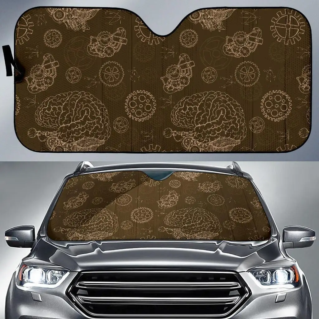 

Brain Thinking Pattern Print Auto Sun Shade Car Windshield Window Cover Sunshade