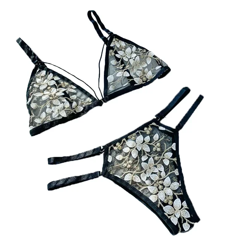 أطقم حمالات صدر دانتيل جديدة للسيدات ملابس داخلية بدون خياطة سترة بدون ظهر ملابس داخلية مثيرة براليت حمالة صدر رفيعة للغاية ومجموعات موجزة شحن مباشر من الشركة المصنعة للسيدات