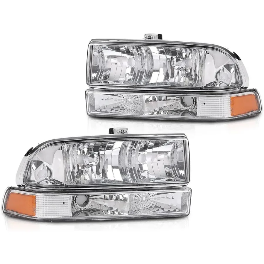 المصابيح الأمامية المصابيح الأمامية الوفير بدوره مصباح إشارة ث o المصابيح 1 زوج متوافق مع 1998-2005 تشيفي السترة صالح ل 1998-2004 تشيفي S1