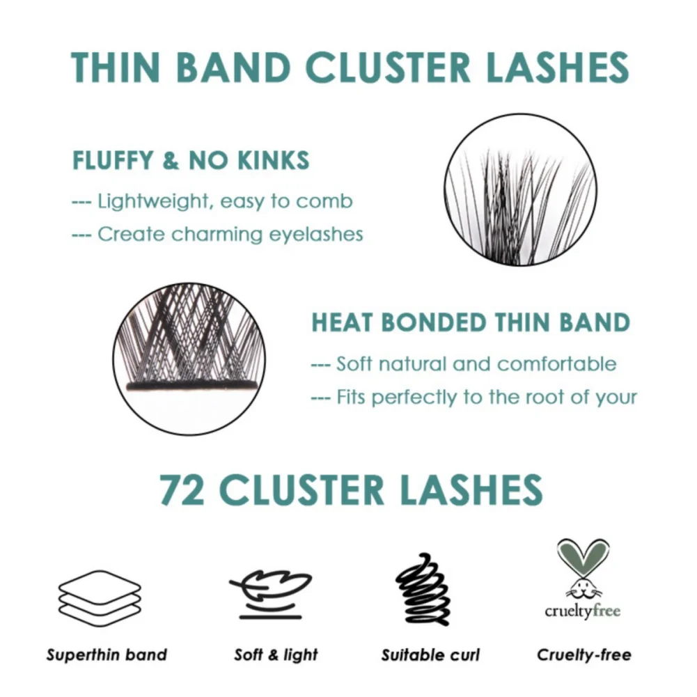 120 Cluster Wimpern verlängerung skit natürliche falsche Wimpern einzelne Wimpern wispy flauschige Wimpern verlängerung Kit Applikator Werkzeuge
