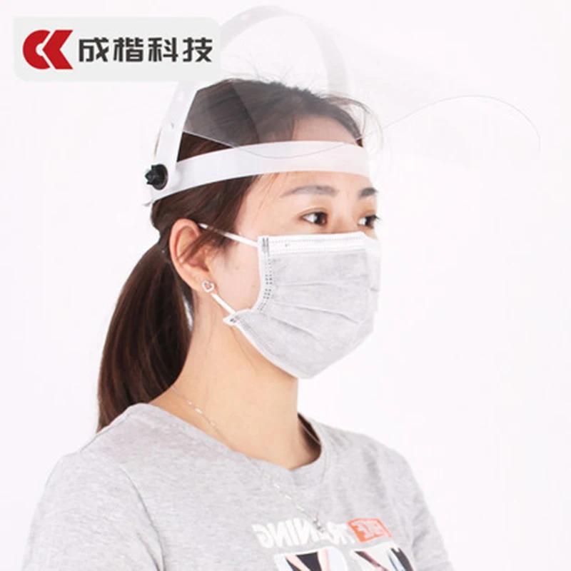 CK Tech Kitchen Anti-Spray Face Shield Out Anti-Flutter Full Face Transparent Protective Mask Outdoor Convenient Equipment