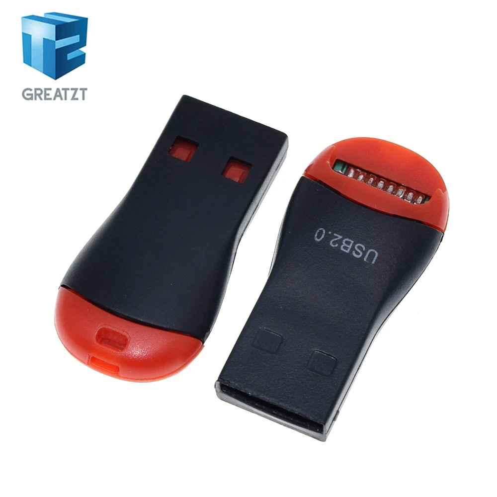GREATZT USB 2.0 Micro SD SDHC TF Flash Memory Card Reader Mini Adapter For Laptop