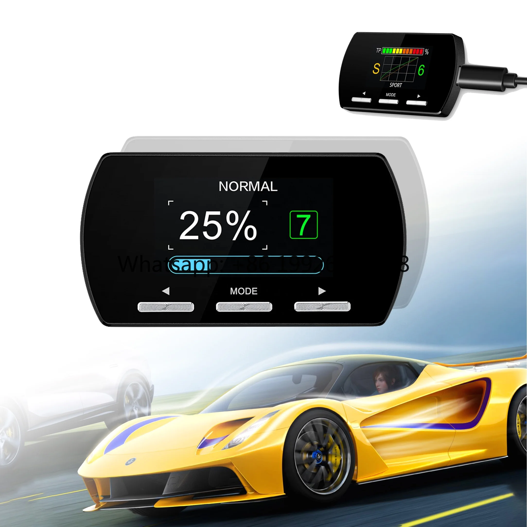

2026 Updated Top Rank 14 Drive Auto Electronics 9 Level Pedal Digital Control F2 Improve LCD Car Throttle Controller