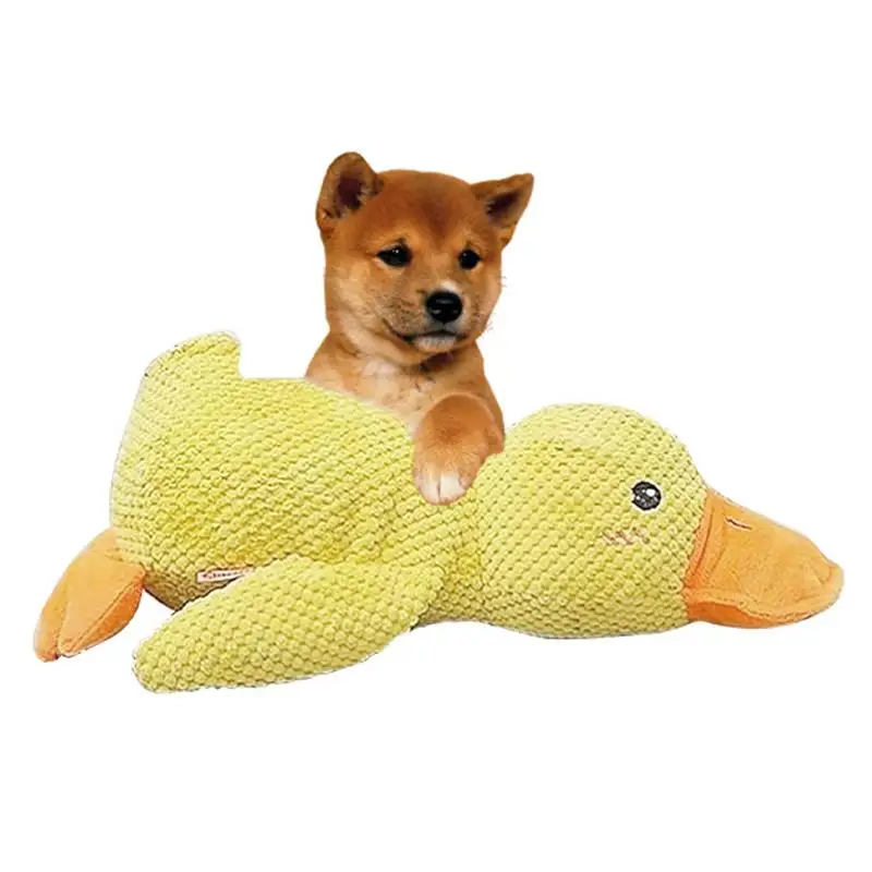 Calming Duck Dog Toy Indestructible Dog Toys Mellow Dog Calming Duck Dogs Emotional Support Duck Yellow Stuffed Duck Dog Chew