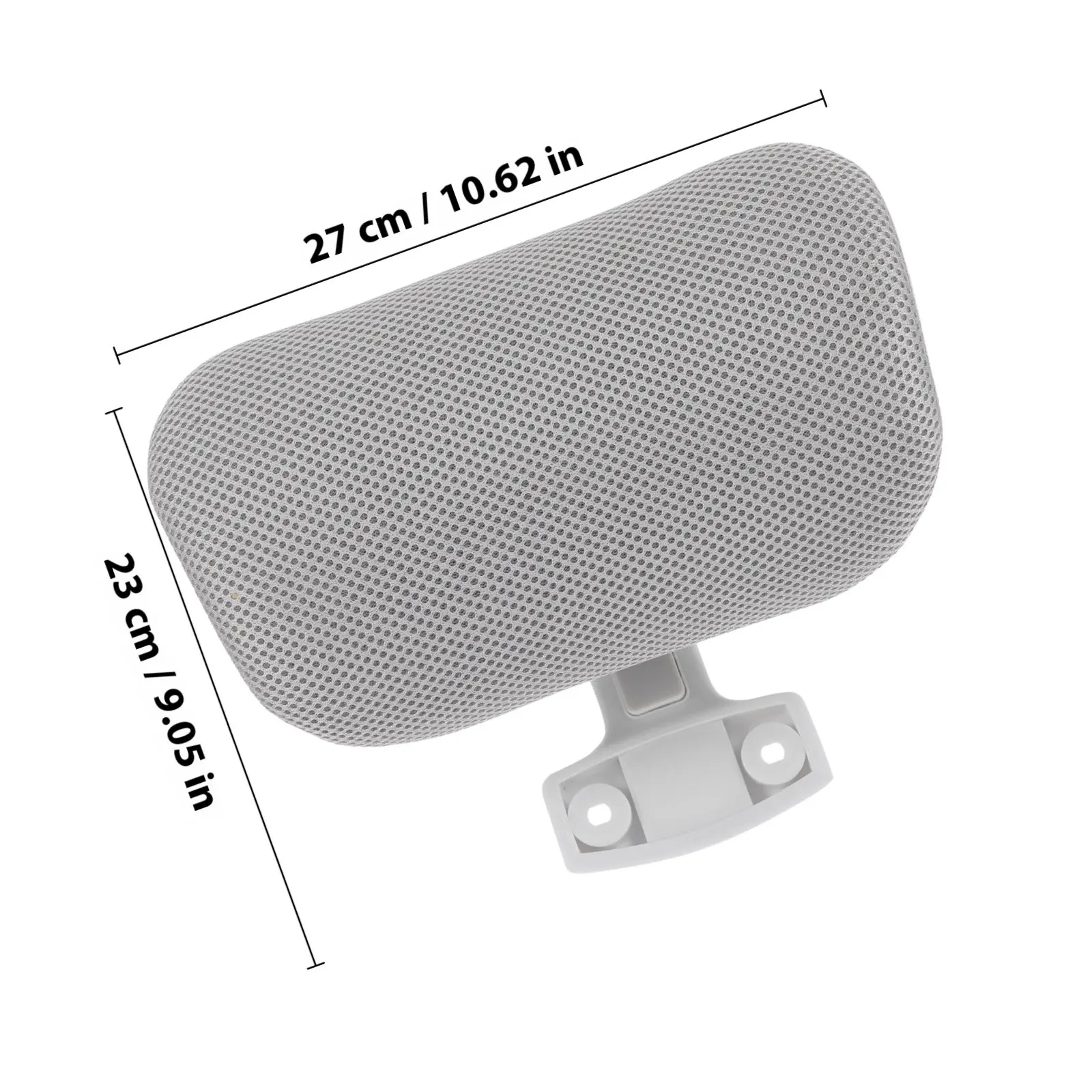 1Set Office Chair Headrest Attachment Ergonomic Head Support Cushion Adjustable Height Clip-on Design for Work Computer Chair