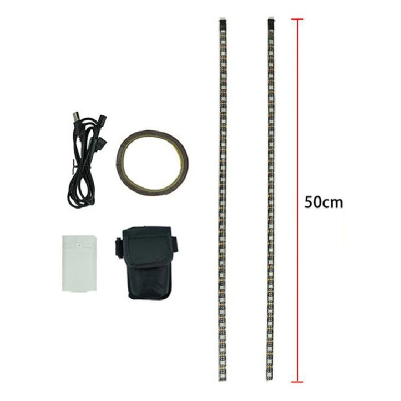 1 Set Waterproof LED Strip Flashlight Bar Lamp For For Xiaomi M365 Electric Scooter Skateboard Night Chassis Light