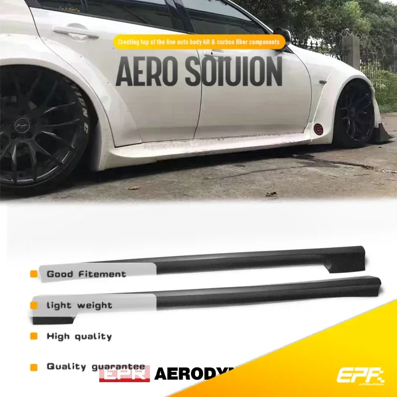 

For Infiniti G37 TP Style FRP Fiber Glass Wide Body Side Skirt Fiberglass Door Step Cover Trim Tuning Sill Kit Racing Part