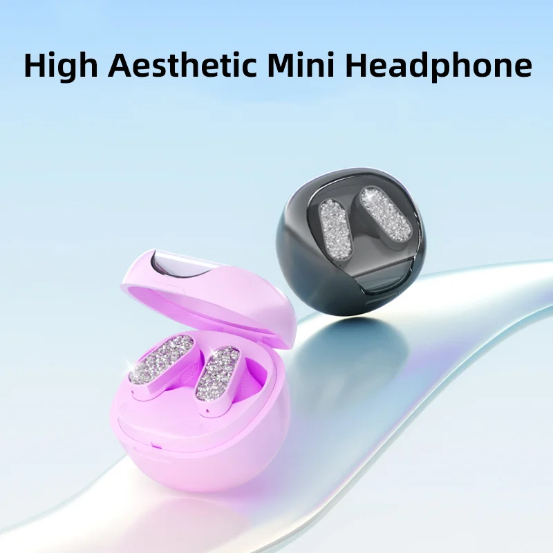 

Mini Cute Earphone Bluetooth 5.4 Shinning Light Weight Poartable Long Battery Life Nice Sound Effect Listen Music Beautiful