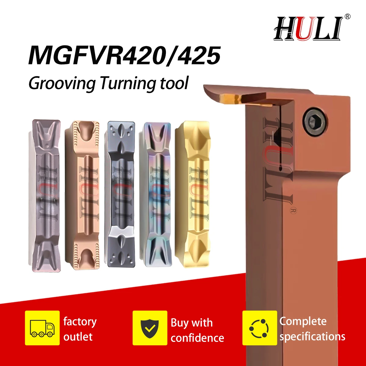 

MGFVR420 Type 7 Spring Steel End Face Cutting Cutter Bar MGMN-G Grooving Inserts CNC Lathe Tools MGFVR425 Grooving Tool Holder