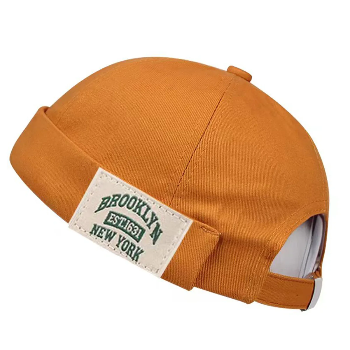 Künstlerische Retro-Männer und Frauen, Frühling, Sommer, Herbst, keine Traufe, vielseitiger, kuppelförmiger Vermieterhut aus Melonenfell