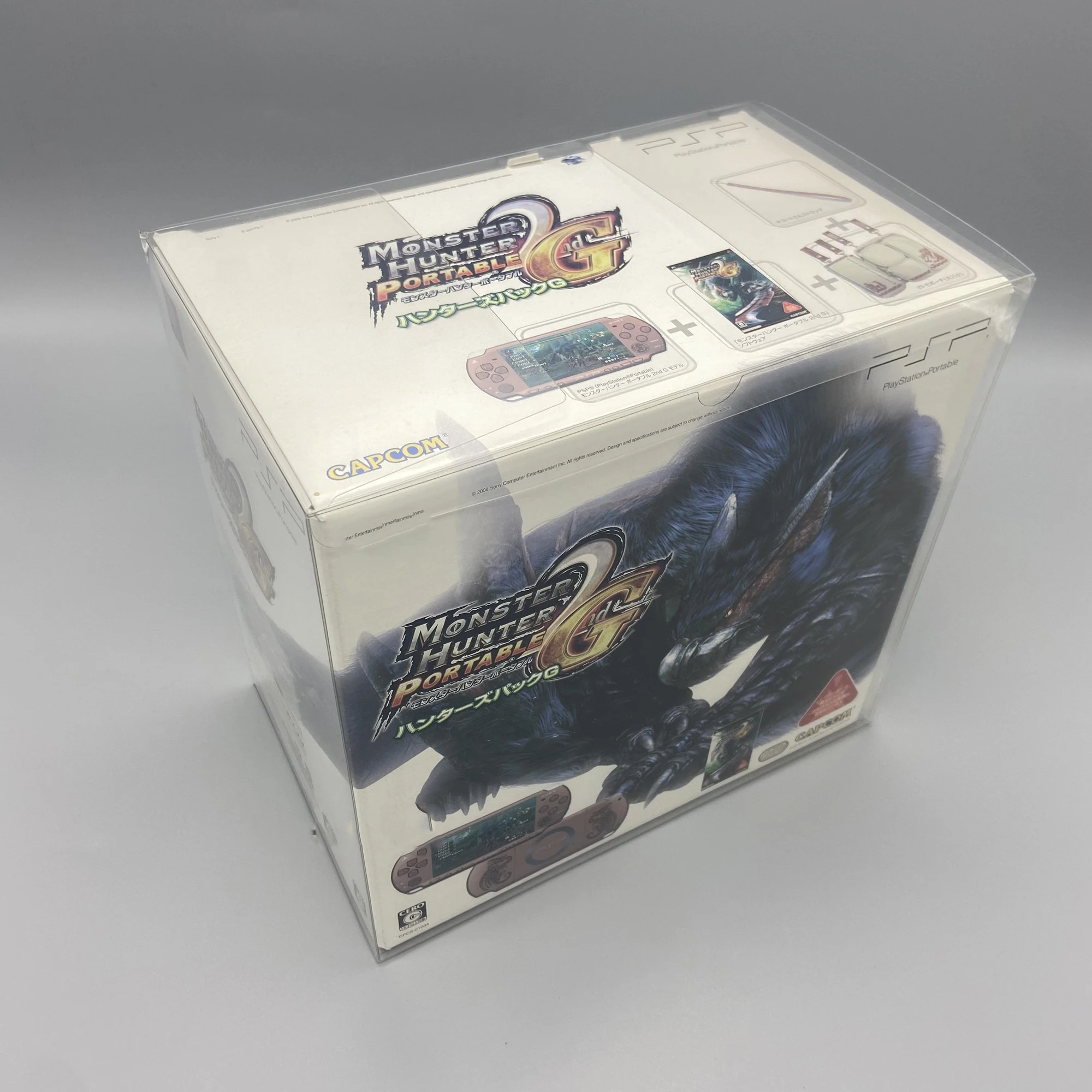 1 Box Protector For PSP2000 MonsterhunterPortable2 G   Limited Edition  Clear Display Case Collect Box