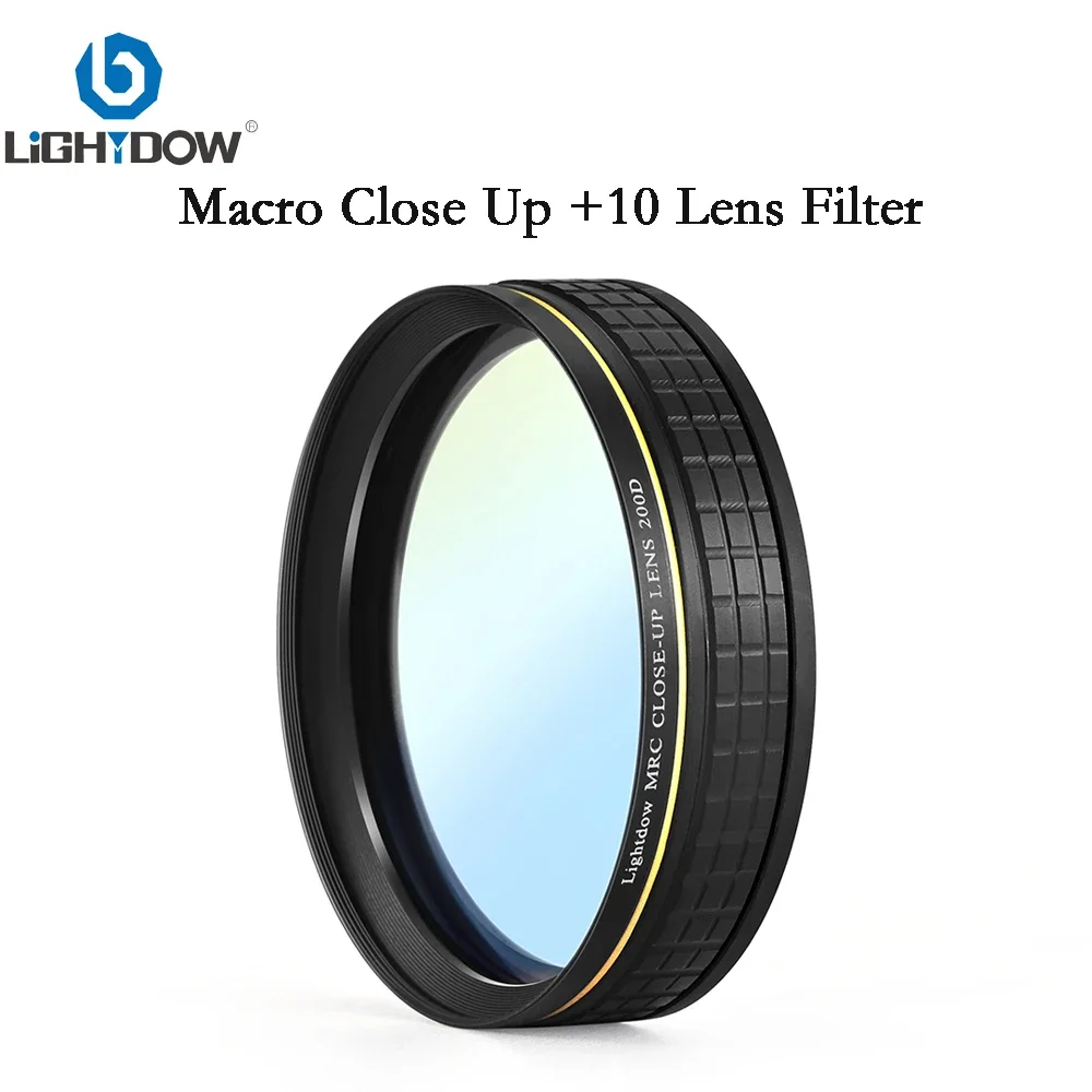 

Lightdow Close up 200D(+5) Lens Filter 49mm 52mm 55mm 58mm 62mm 67mm 72mm 77mm 82mm for Canon Nikon Sony Cameras