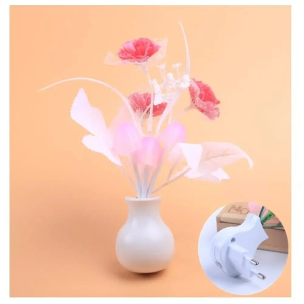 2023 New Lilac LED Night Light Lamp Colorful Rose Mushroom Lamp Romantic Lilac Night Lighting for Home Art Decor US/EU Plug