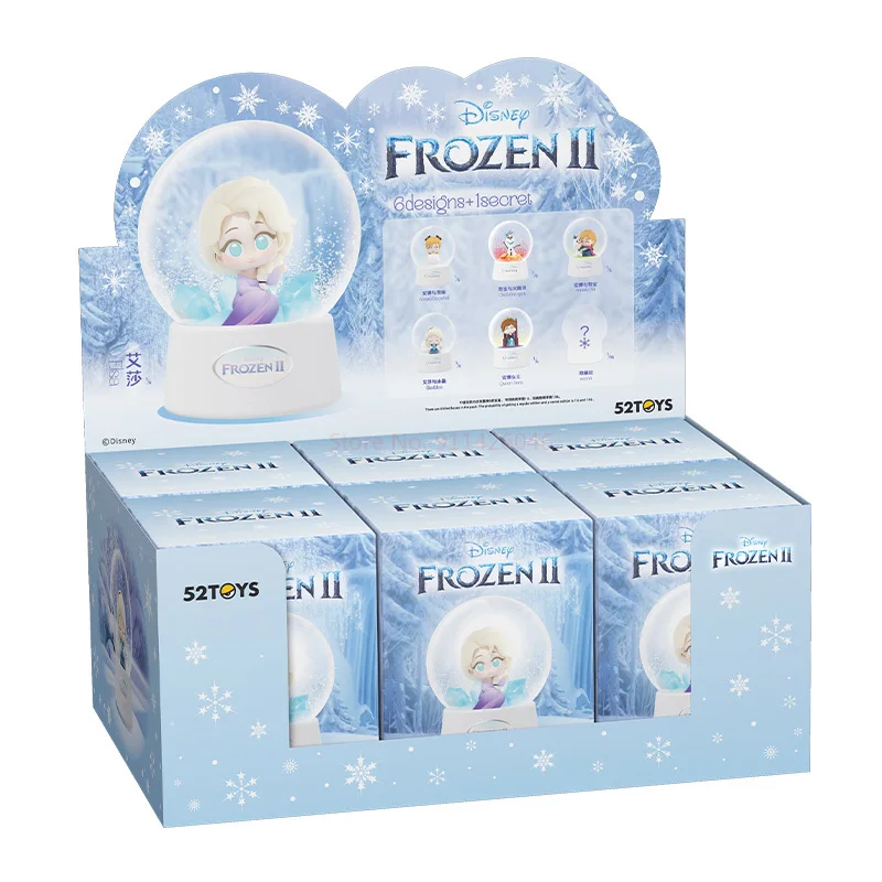 Disney-Modèle de boule de cristal de la série Frozen Anime, couronnes de boîte ennemi, jouets de carillon courageux, cadeaux de Noël pour enfants, nouveau, 2023