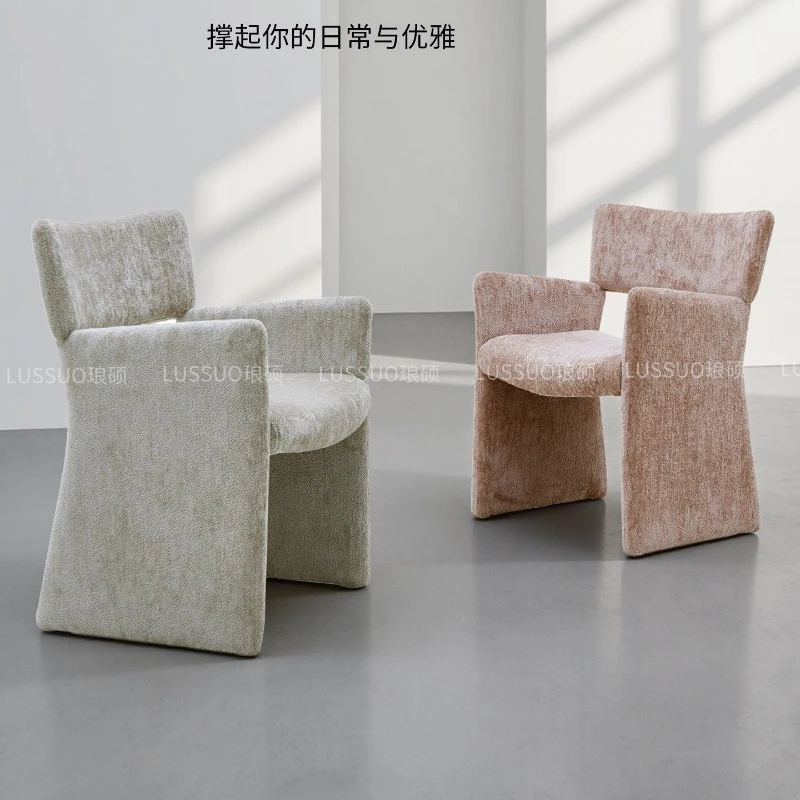 

Crown Chair French Vintage Home Dining Chair Minimalist Armrest Dressing