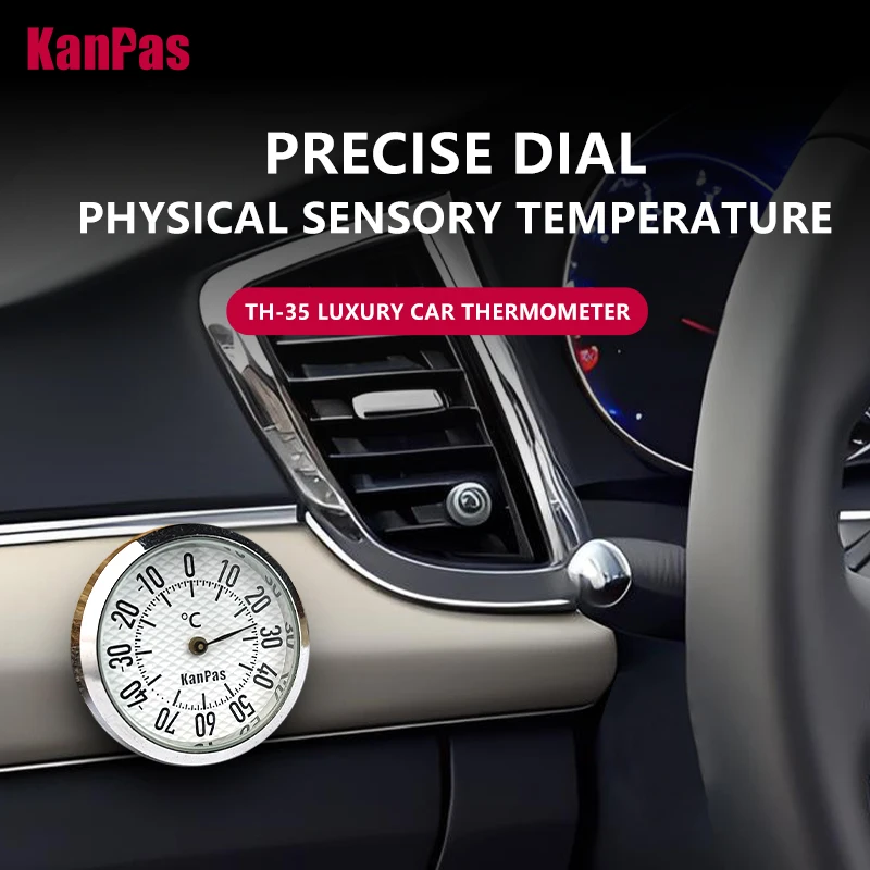 

KANPAS Luxury hygrometer and Temperature sensor for car and motorcycle / Quality Thermometer /Celsius Fahrenheit available