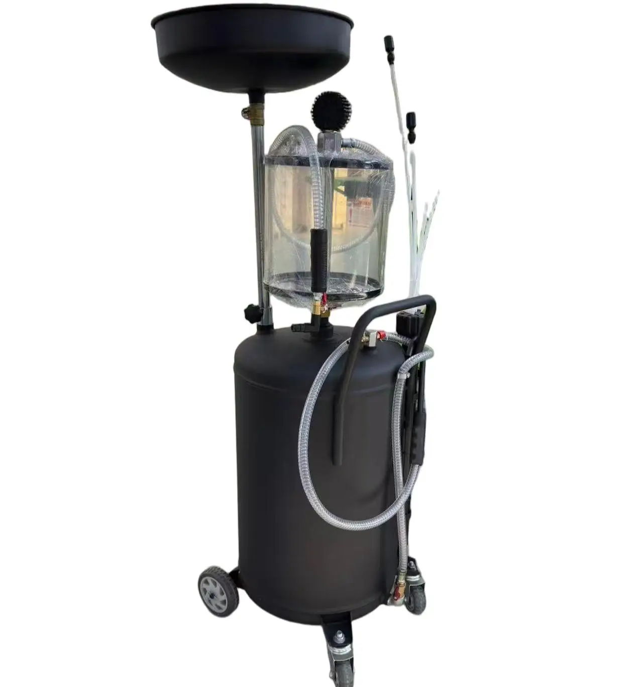Hot Sale LiJing 100 Liter Automatic Iron Pneumatic Waste Oil Drainer Car Care Equipment for Garages and Workshops