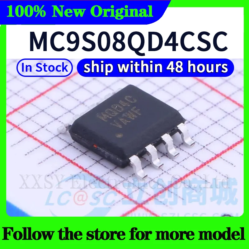 MC9S08QD4CSC  MQD4C  In stock 48 hours ship