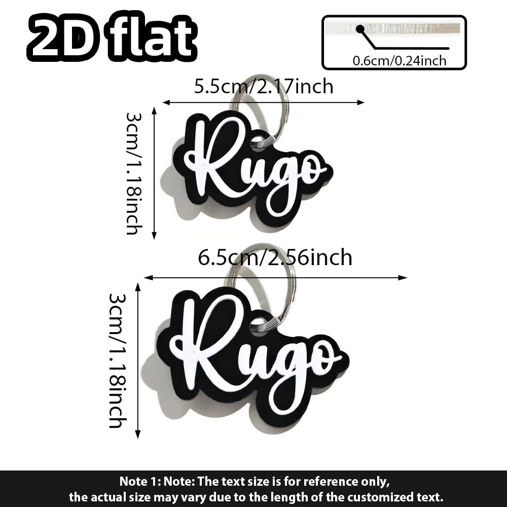 1 قطعة # سلسلة مفاتيح ذات اسم مخصص - ملحق PMMA مخصص | طراز فريد من نوعه منقوش بالليزر للاستخدام اليومي والهدايا #6