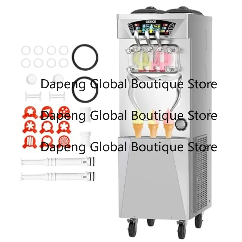 Commercial Countertop Soft Serve Ice Cream Machine 4-5kg/h Capacity Auto Clean LCD Control Energy Star Certified Customized
