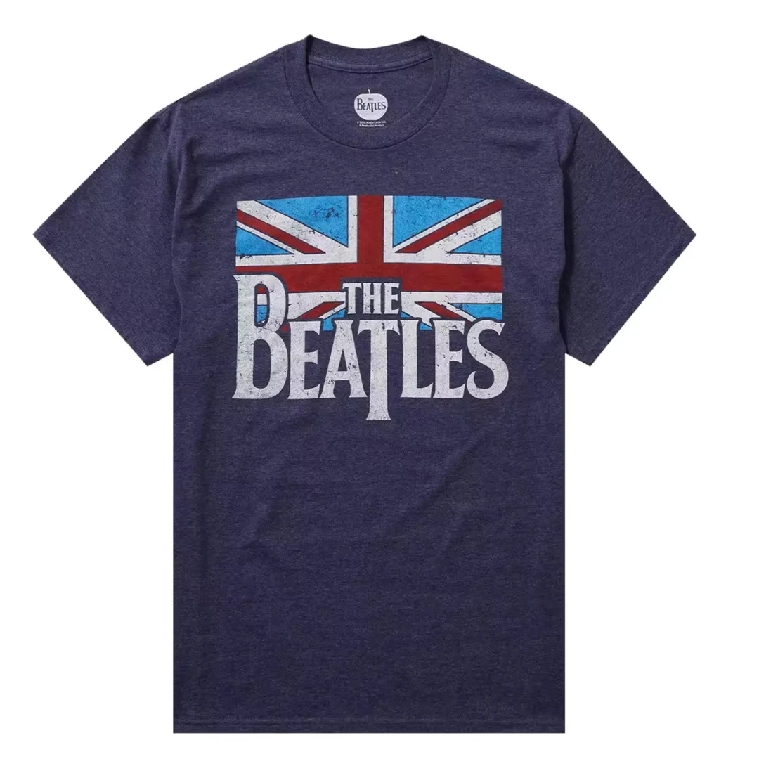 The Beatles Vintage Rock American Retro T-shirt Summer Fashion Sports Pure Cotton Men's T-Shirt Y2k Woman's and Men's T Shirt