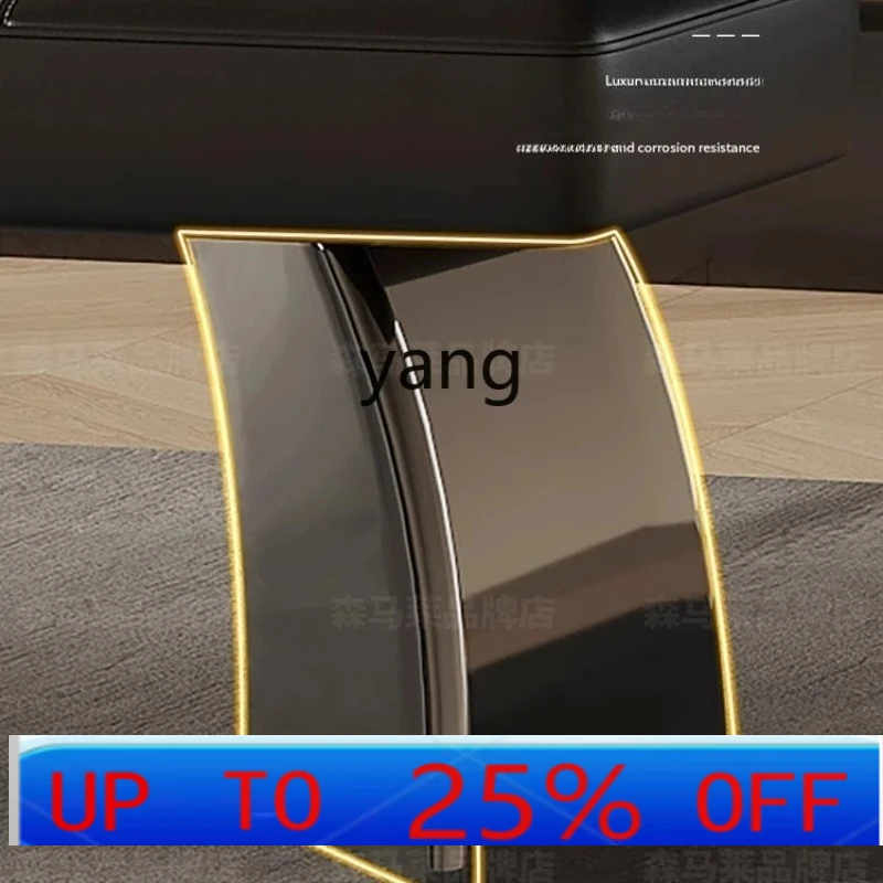 

LMM Italian minimalist leather bedside stool light luxury high-end bench bedroom bedside clothes stool