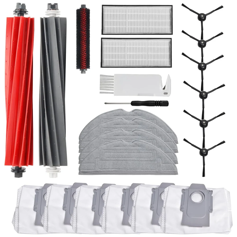 

A77I Accessories For Roborock S8 Pro Ultra S8 S8+ Main Side Brush Filter Dust Bag Replacement Robot Vacuum Accessories