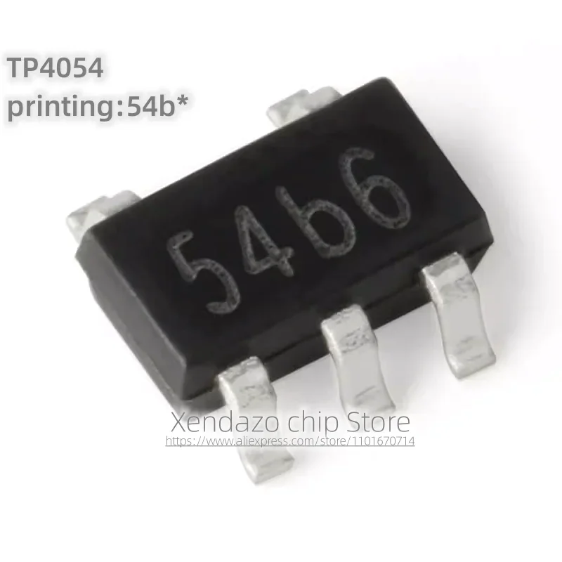 50pcs/lot TP4054 printing 54b* SOT-23-5 package Original genuine Linear lithium-ion battery charger chip