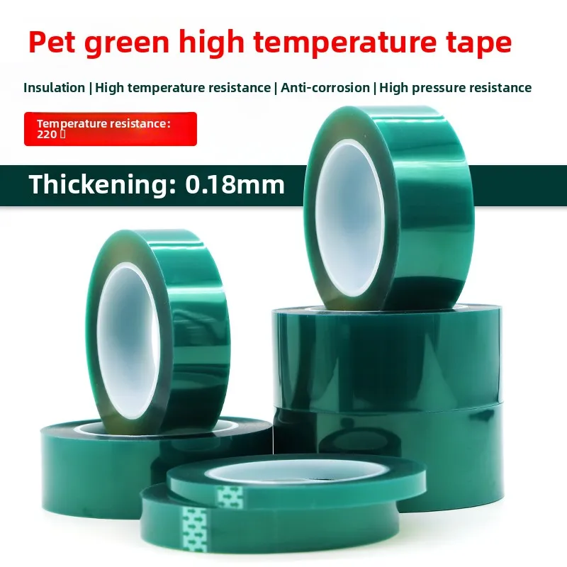 

0.18mm Thick PET High Temperature Resistant Tape PCB Circuit Board Paint Seamless Masking Spray Anti-baking Protective Tape