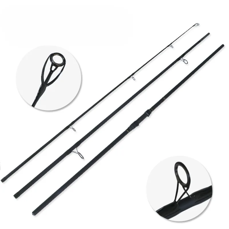 Carp Fishing Rod Sea Fishing Long Throw Rod Carbon Ultra Hard European 3 Section Carp Rod 3.3m-3.9m Lake Reservoir Ocean Beach