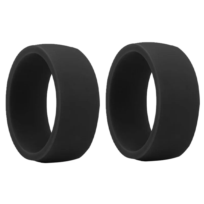 8.7mm Popular for Men Women Silicone Cool Rings Silicone Wedding Ring Environmental Outdoor Sports RingX2 14